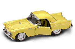 Ford Thunderbird with hard top 1955 yellow 1:18 Lucky Diecast