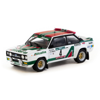 Fiat 131 1978 ABARTH Rally #4 Markku Alén/Ilkka Kivimäki Winner Rallye de Portugal - Vinho do Porto white/green/red 1:64 Tarmac