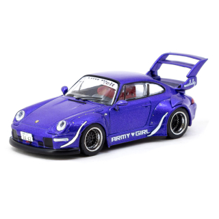 Porsche RWB 993 *ARMY GIRL* purple 1:64 Tarmac