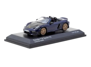 Porsche 718 Spyder RS gentian blue metallic 1:64 Tarmac