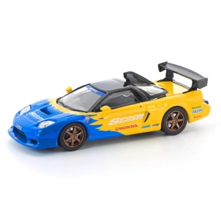 Honda Spoon NSX-R GT yellow/blue 1:64 Pop Race