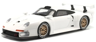 Porsche 911 GT1 Plain Body Version 1996 white 1:18 Werk83