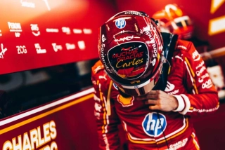Helmet - Charles Leclerc - Abu Dhabi GP 2024 1:5 Look Smart Models