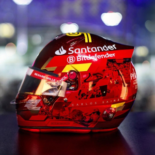 Helmet - Carlos Sainz - Abu Dhabi GP 2024 1:5 Look Smart Models
