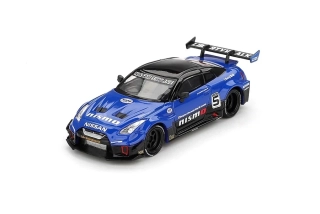 Nissan GT-R R35 LB-Silhouette Works GT 2025 blue 1:64 Mini GT