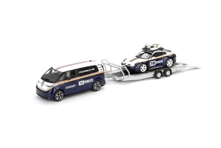 Porsche 911 #718 Dakar + Volkswagen ID. Buzz Porsche Centrum Gelderland Roughroads 2025 Set 1:64 Mini GT