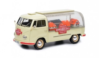 Volkswagen T1 Advertisement Van *Schwäbisch Hall* 1962 cream 1:18 Schuco