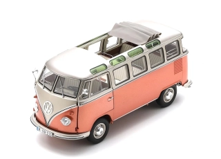 Volkswagen T1 Samba Open Roof 1962 copper/silver metallic 1:18 Schuco