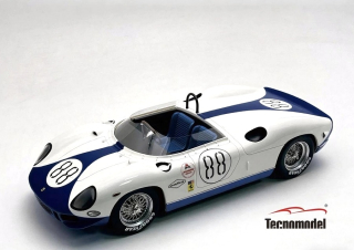 Ferrari 330P 4.0L V12 Team N.A.R.T. North American Racing #88 Piper/Hensgen 2000KM Daytona 1965 1:18 Tecnomodel