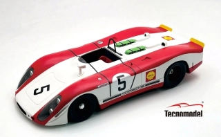 Porsche 908/02 3.0L Flunder Spider Porsche Salzburg #5 Elford/Herrmann 500KM Imola 1969 1:18 Tecnomodel