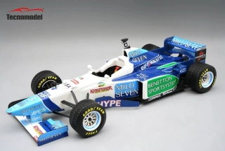 Benetton F1 B196 Renault Mild Seven #3 J.Alesi Brazilian GP 1996 with Rain Tyres 1:18 Tecnomodel