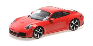 Porsche 911 (992.2) Carrera Coupe 2024 red 1:18 Minichamps 