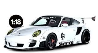 Porsche Tubro LB-Works 2024 white 1:18 GT Spirit