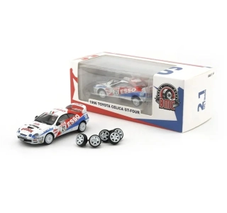 Toyota Celica ST205 HF Grifone SRL #21 G. Pianezzola/L.Roggia Rallye Sanremo Rallye d'Italia 1996 *ESSO* 1:64 BM Creations