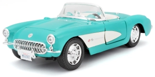 Chevrolet Corvette Spider 1957 blue 1:24 Maisto