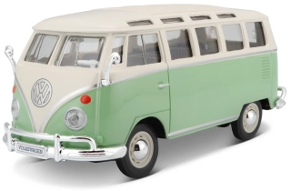Volkswagen T1 Samba Minibus 1962 light green 1:24 Maisto