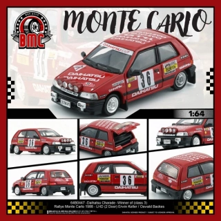 Daihatsu Charade (LHD) (2 Door) #36 Erwin Keller/Oswald Backes Winner Of Class 3 Rallye Monte Carlo 1988 1:64 BM Creations