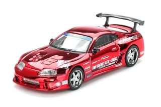 Toyota Supra (A80) Top Secret GT-300 2014 red chrome 1:64 Mini GT