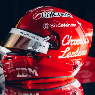 Helmet - Charles Leclerc - Team Ferrari HP Monza GP 2025 1:5 Look Smart Models