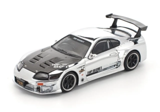 Toyota Top Secret GT300 Supra silver chrome 1:64 Pop Race