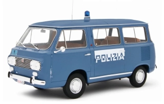 Fiat 850 Familiare Polizia 1965-1976 blue 1:18 Laudoracing Model