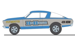 Plymouth Barracuda Hemi Hustler 1966 blue 1:18 Acme Diecast