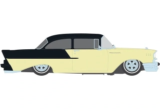 Chevrolet One-Fifty Lowered 1957 colonial cream/onyx black 1:64 Ixo America