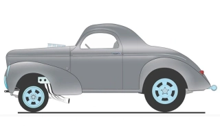 Gasser *Hammered Steel* 1940 grey 1:18 Acme Diecast