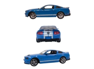 Ford Shelby GT500 2012 grabber blue/white stripes 1:18 GreenLight