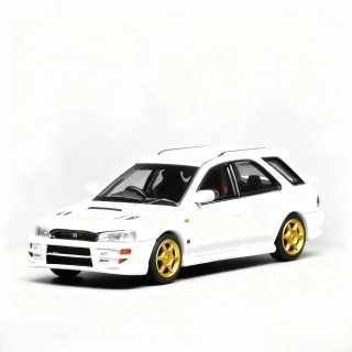 Subaru Impreza WRX SW Station Wagon 2001 white 1:64 Motorhelix