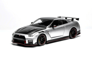 Nissan Skyline GT-R R35 Nismo Coupe 2022 silver 1:18 Motorhelix
