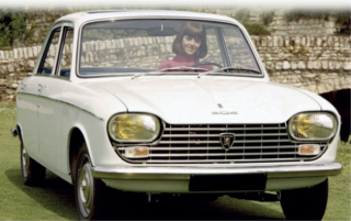 Peugeot 204 1967 white 1:18 Norev