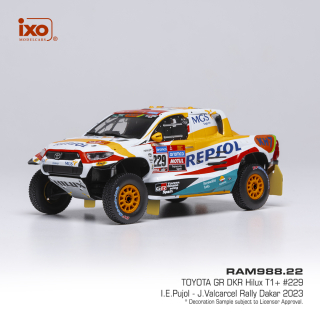 Toyota GR DKR Hilux T1 #229 Pujol/Valcarcel Rally Dakar 2023 1:43 Ixo Models