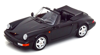 Porsche 911 964 Carrera 4 Cabrio 1990 black metallic 1:18 Norev