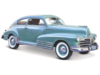 Chevrolet Fleetline Aerosedan 1948 blue 1:24 Maisto