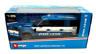 Land Rover Defender 110 Polizia 2022 1:24 Bburago