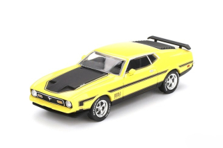 Ford Mustang Mach 1 1971 grabber yellow 1:64 Mini GT