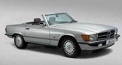 Mercedes-Benz 450 SL R107 astral silver 1:18 Norev