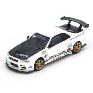 Nissan Top Secret R34 GT-R white 1:64 Inno Models