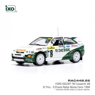 Ford Escort RS Cosworth #8 Thiry/Prevot Rallye Monte Carlo 1994 1:43 Ixo Models