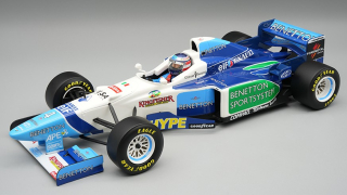 Benetton F1 B196 Team Renault Mild Seven #4 G.Berger Monaco GP 1996 with Pilot Figure 1:18 Tecnomodel