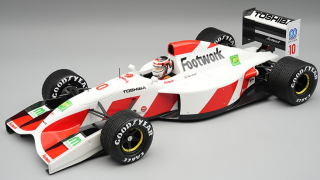 Footwork F1 FA13 Mugen Honda #10 A.Suzuki Belgium GP 1992 Rain Tyres with Pilot Figure 1:18 Tecnomodel