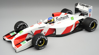 Footwork F1 FA13 Mugen Honda #9 M.Alboreto Spain GP 1992 Rain Tyres with Pilot Figure 1:18 Tecnomodel