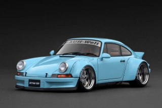 Porsche RWB Backdate light blue 1:18 Ignition Model