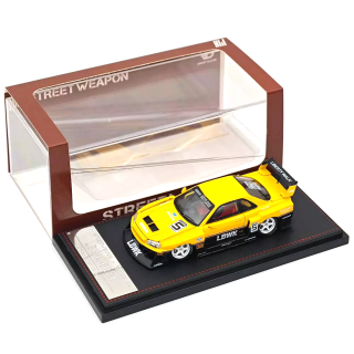 Nissan ER34 LBWK yellow 1:64 Street Weapon