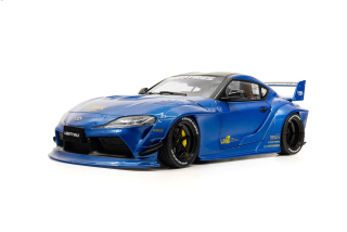 Toyota GR Supra Liberty Walk Body Kit 2025 blue metallic 1:18 Solido