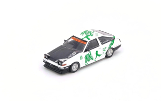 Toyota Sprinter Trueno AE86 *Keiichi Tsuchiya* Limited Edition green/white 1:64 Inno Models