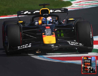 Red Bull Racing RB21 Oracle #1 M.Verstappen Winner Italian GP 2025 *Oracle 50 Wins* with Pit Board 1:43 Spark