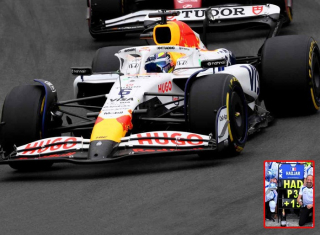 Visa Cash APP Racing Bulls F1 Team #6 I.Hadjar 3rd Dutch GP 2025 with Pit Board 1:43 Spark