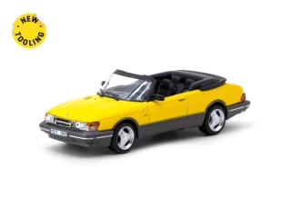 Saab 900 Turbo yellow 1:64 Tarmac